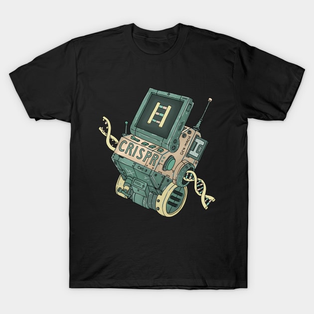 crispr cas gene machine. T-Shirt by JJadx